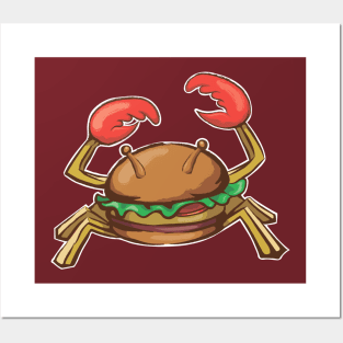 Crab Burger Posters and Art